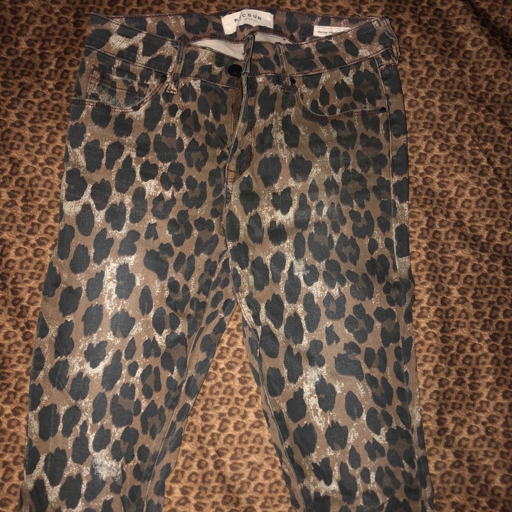 Pacsun leopard Jeans